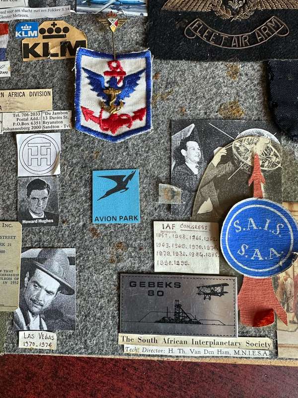 LARGE SELECTION OF BADGES PAPER CLIPS ETC. WHO BELONGED TO HENRI THEODOR VAN DEN HAM-HE WAS A MEMBER