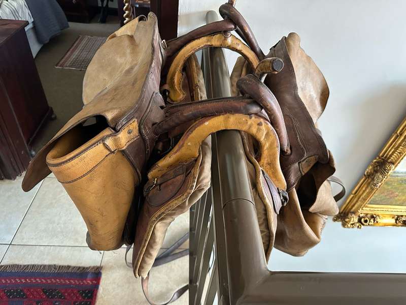 VERY SCARCE CAMEL SADDLE USED BY THE SAP IN GERMAN SOUTH WEST AFRICA AND LATER AREAS IN THE KALAHARI
