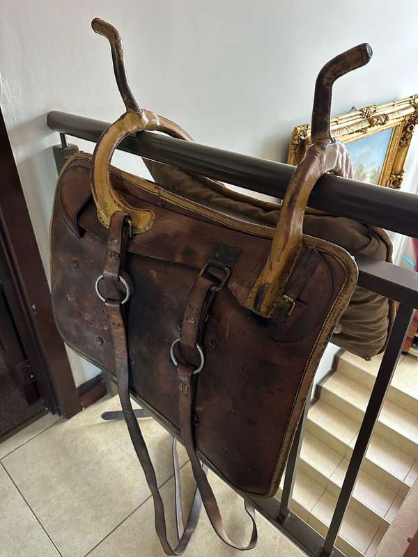 VERY SCARCE CAMEL SADDLE USED BY THE SAP IN GERMAN SOUTH WEST AFRICA AND LATER AREAS IN THE KALAHARI