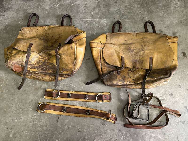 VERY SCARCE CAMEL SADDLE USED BY THE SAP IN GERMAN SOUTH WEST AFRICA AND LATER AREAS IN THE KALAHARI