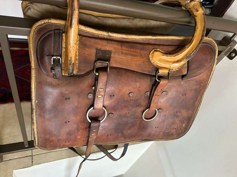 VERY SCARCE CAMEL SADDLE USED BY THE SAP IN GERMAN SOUTH WEST AFRICA AND LATER AREAS IN THE KALAHARI