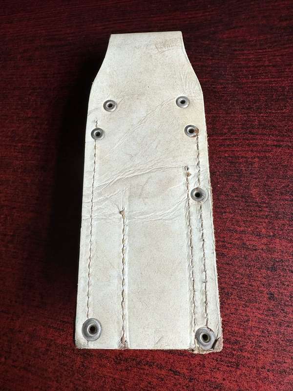 CEREMONIAL LEATHER SCABBARD FOR THE .303 SPIKE BAYONET