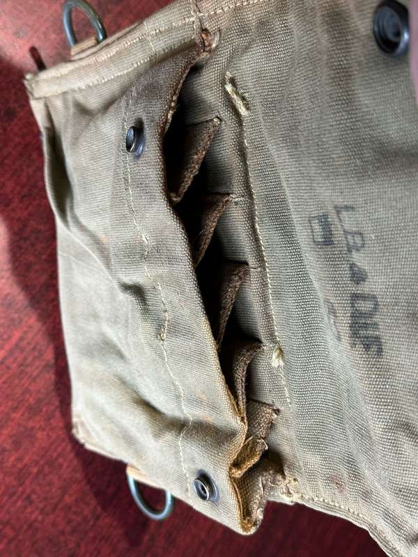 RHODESIAN PATTERN 62 UZI MAGAZINE POUCH-SCARCE,VERY GOOD CONDITION-STAMPED AND DATED