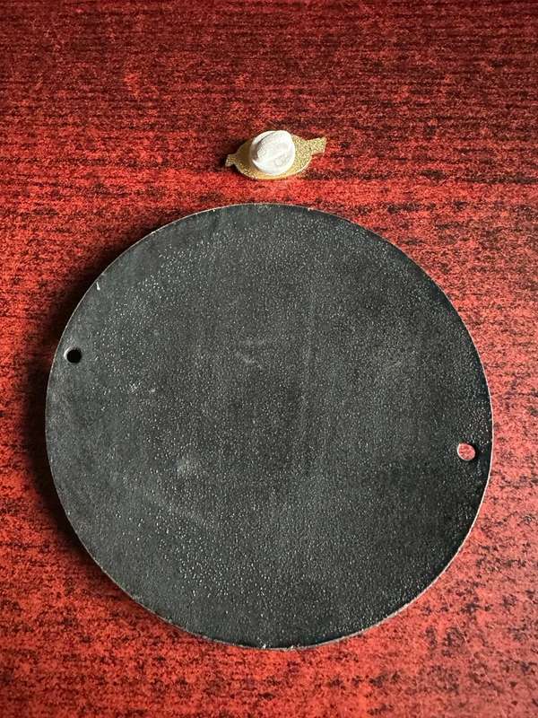LARGE ENAMEL (DIAMETER 90MM) GERMAN ROCKET SOCIETY BADGE-SOLD WITH FOKKER SPACE PIN BADGE
