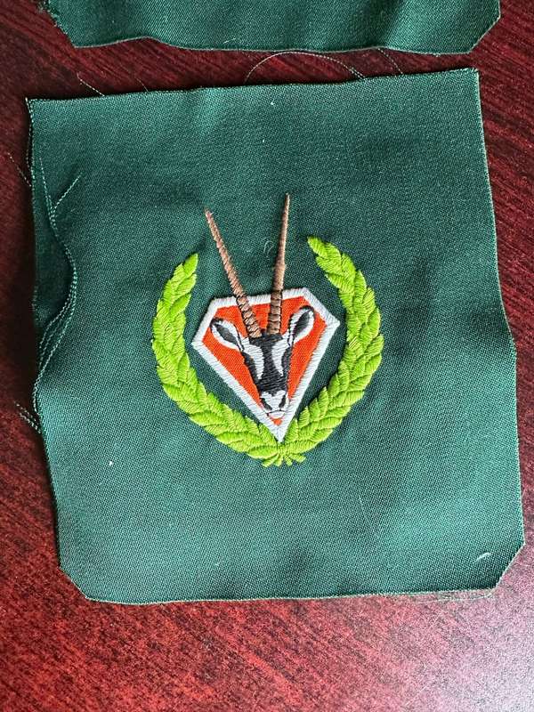 SWA SECTOR 40 RUGBY BLAZER BADGE AND TIE-SOLD WITH SWA BLAZER BADGE