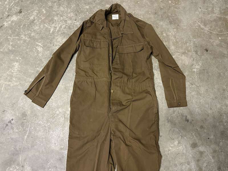 SADF NUTRIA COVERALLS DATED 1983-LABELLED (PLEASE LOOK AT SIZE ON LABEL)- I WOULD SAY A SIZE MEDIUM-