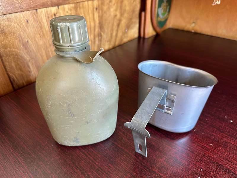 SADF PERIOD WATER BOTTLE WITH FIRE BUCKET-COMES WITH LID