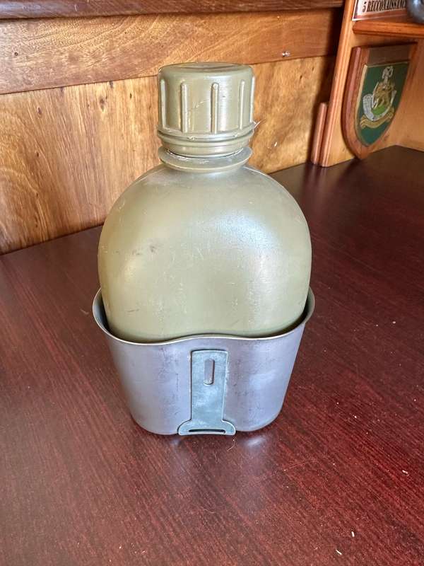 SADF PERIOD WATER BOTTLE WITH FIRE BUCKET-COMES WITH LID
