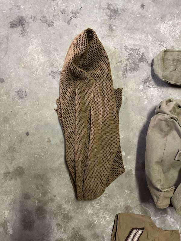 SADF LOT SOLD TOGETHER-PATROL BAG-BELT-BATHROOM BAG-AMMO POUCH,RANK AND SCARF