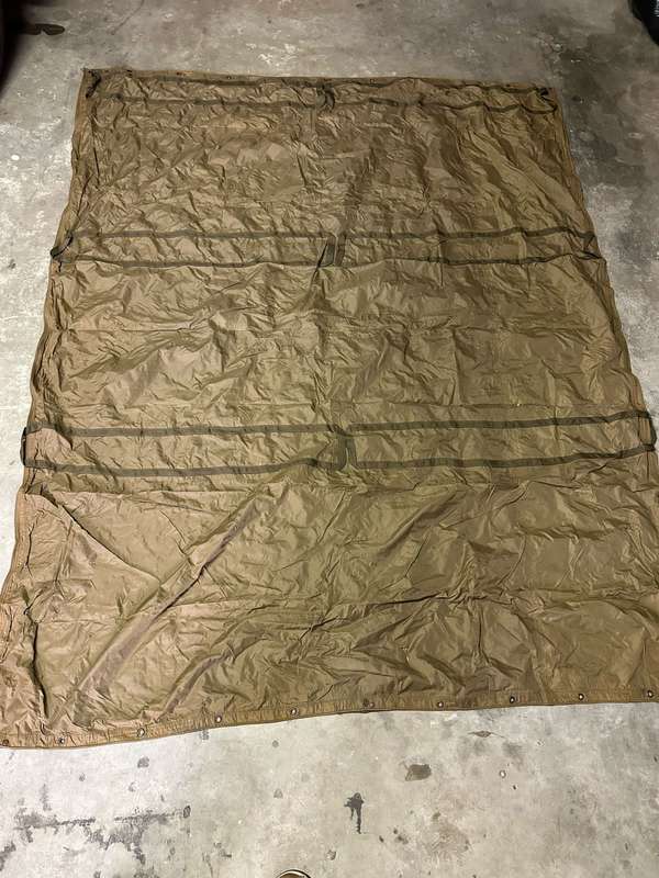 SADF PERIOD GROUND SHEET/ COVER- MEASURES 220 X 180 CM