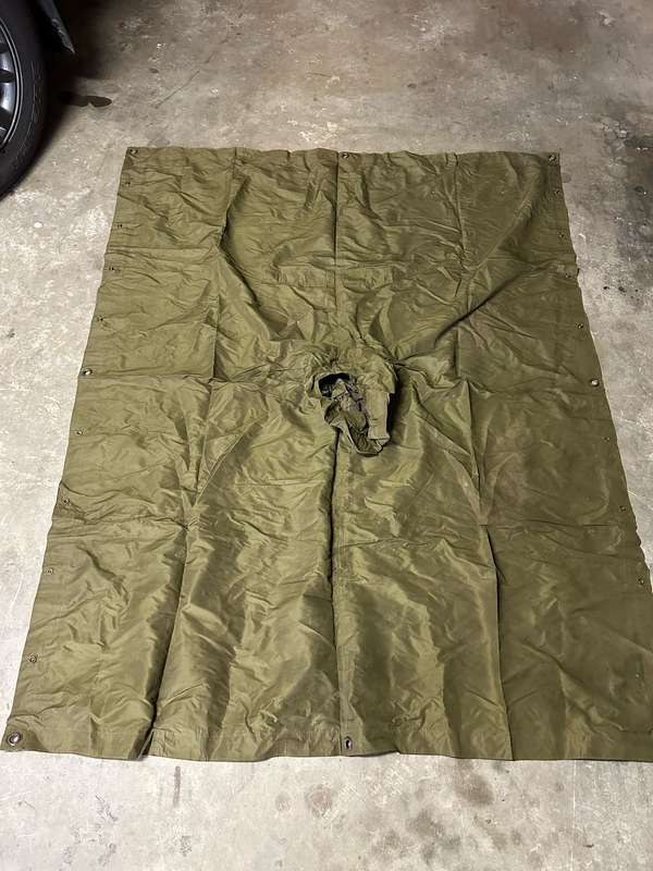 RHODESIAN BIVVY/GROUND SHEET -LABELLED AND DATED 1967