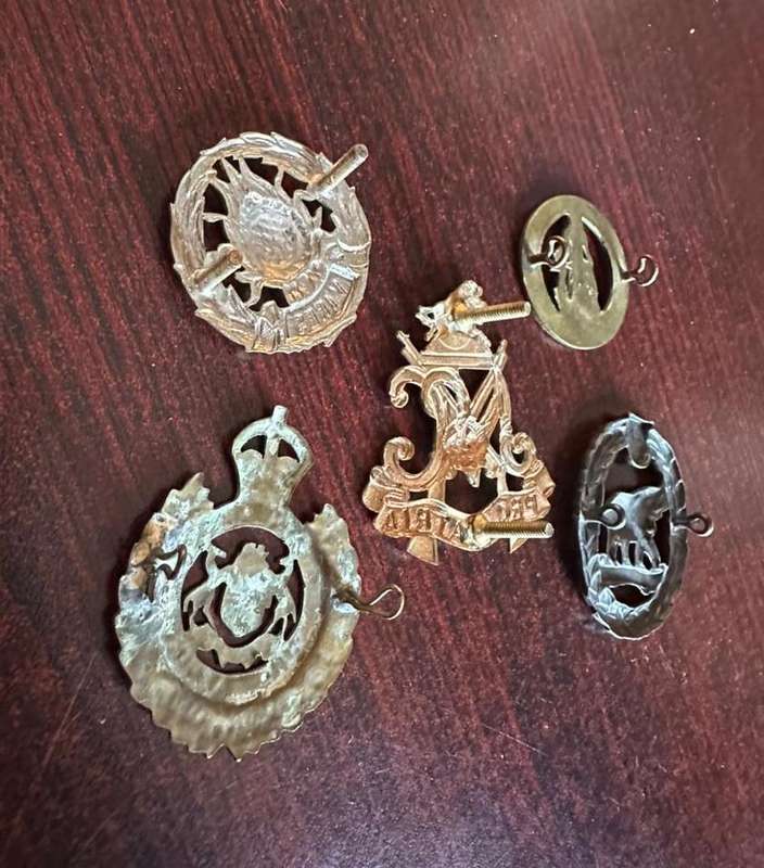 SA cap badges,mixed lot of 5. Sold together