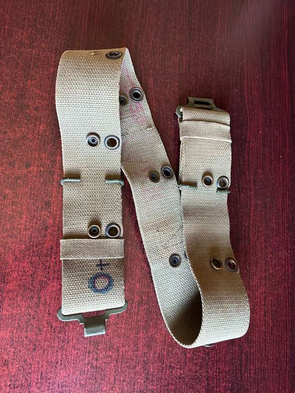 SADF pattern 73 webbing belt. Extended length 103 cm. Also used by Koevoet