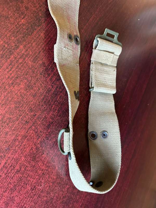 SADF pattern 73 webbing belt. Extended length 103 cm. Also used by Koevoet