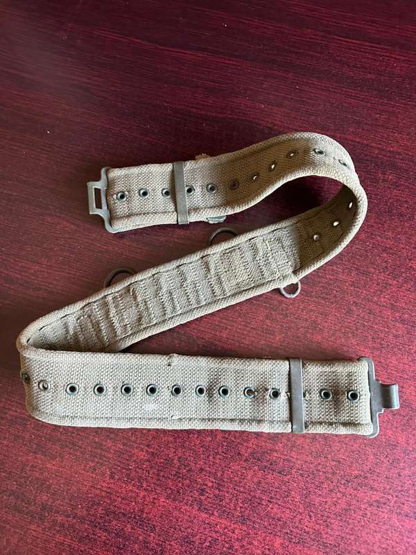 Rhodesian pattern 62 webbing belt. Extended length 109 cm
