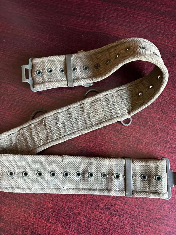 Rhodesian pattern 62 webbing belt. Extended length 109 cm