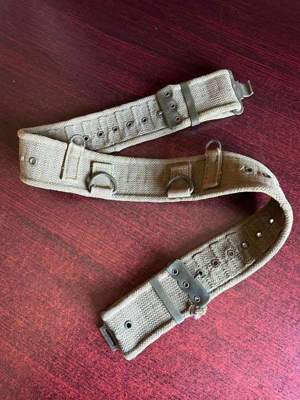 Rhodesian pattern 62 webbing belt. Extended length 109 cm
