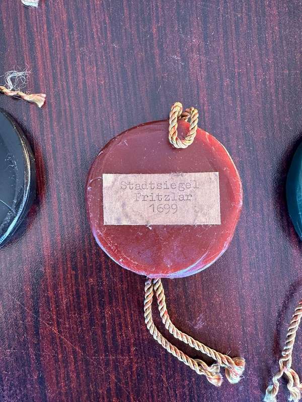 Wax seals. German