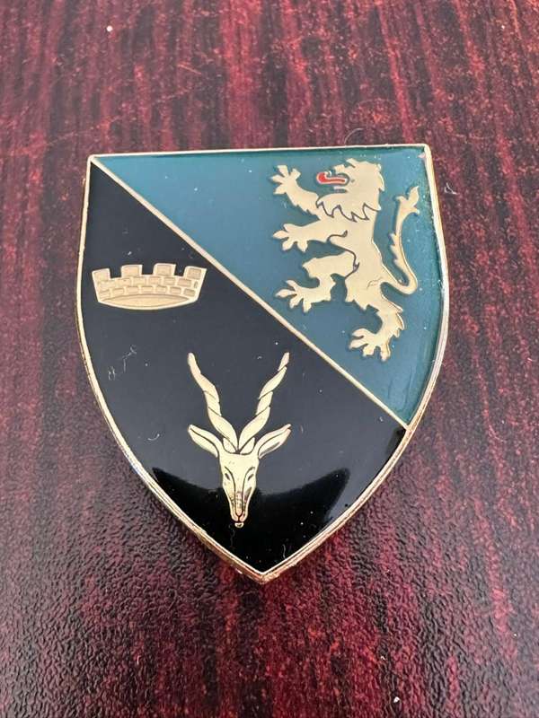 SWA 91 armoured car regiment(previously regiment Windhoek) pocket flash. 3 Pins