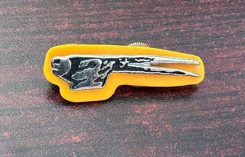 8 SA infantry battalion cap badge. Worn 1986-1988. 2 Lugs.