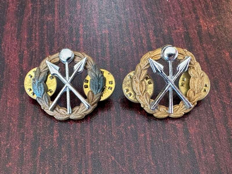 SA support services collar badge pair. Worn 1976-1983. Pins intact