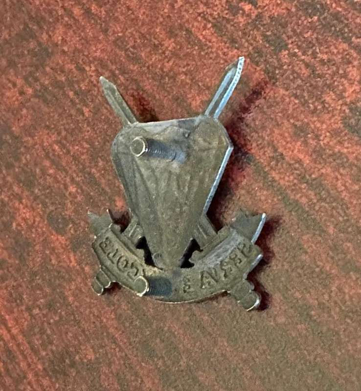 Northern Cape command HQ, unit grey metal cap badge. Approved in 1990. 2 Screw lugs