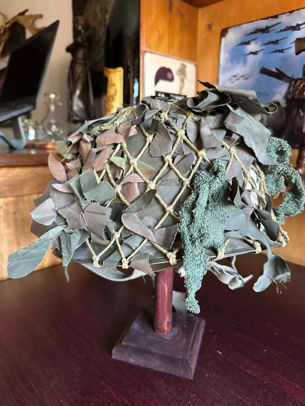 SA parabat Otan style helmet used by the SADF 1970's. Scarce. The helmet is in complete and very goo