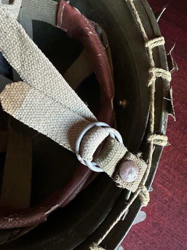 SA parabat Otan style helmet used by the SADF 1970's. Scarce. The helmet is in complete and very goo