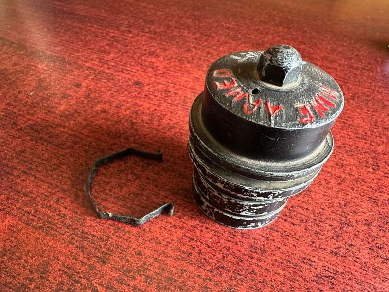 WW 2 practice anti-personnel mine. Scarce