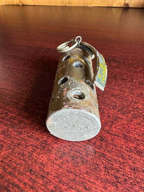Stun/shock grenade. Inert.