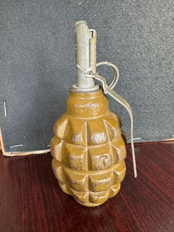 Russian F-1 hand grenade. In service from 1939 to current. Used during the Rhodesian and SA bush war