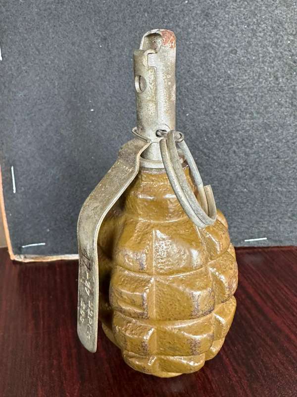 Russian F-1 hand grenade. In service from 1939 to current. Used during the Rhodesian and SA bush war