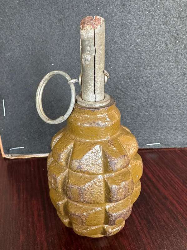 Russian F-1 hand grenade. In service from 1939 to current. Used during the Rhodesian and SA bush war