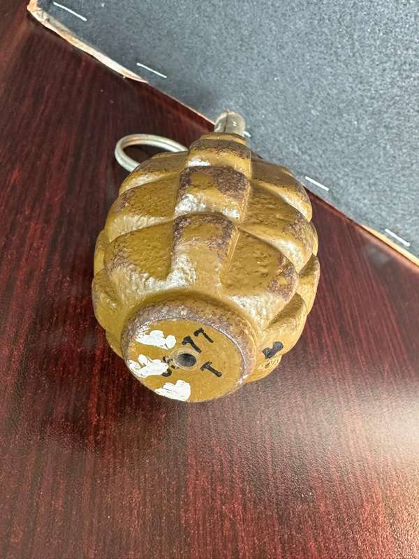 Russian F-1 hand grenade. In service from 1939 to current. Used during the Rhodesian and SA bush war