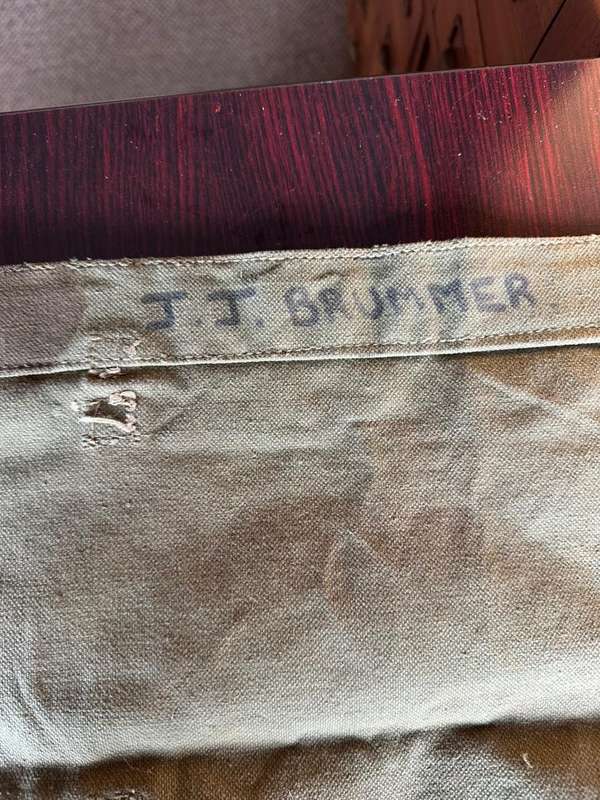 Rhodesian ground sheet. Original hand painted ,period item.