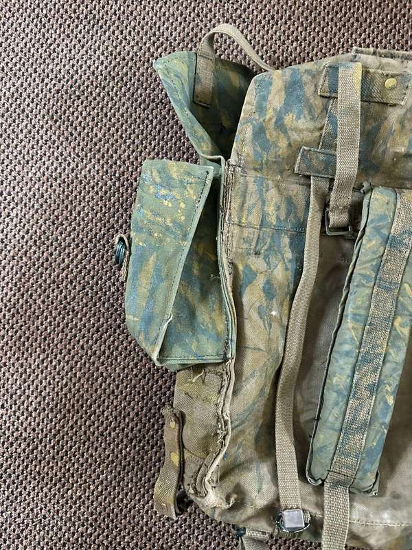 Large back pack,original hand painted period item in good condition. Fereday and Sons makers label.