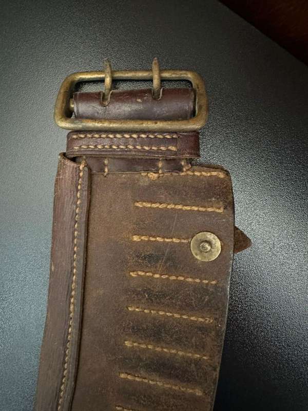 Boer War Mauser bandolier. Maker stamped and dated 1901. Good and complete condition, considering ag