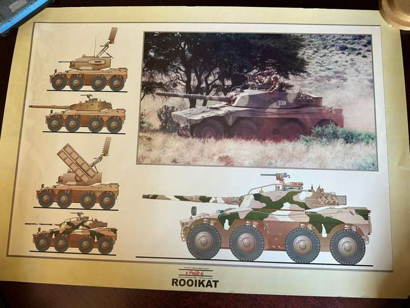 A profile of the Rooikat, gloss poster, measures 60x 42 cm