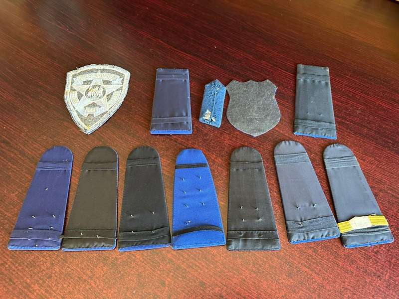 Johannesburg traffic warden patches and ranks. Sold together.