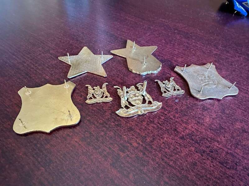 Johannesburg traffic badges.