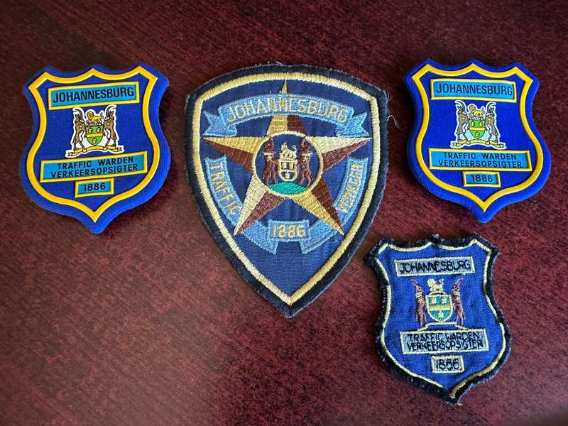 Johannesburg traffic badges.