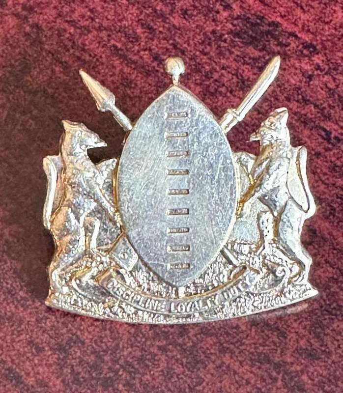 Transkei Defence force cap badge. 2x Screw lugs.