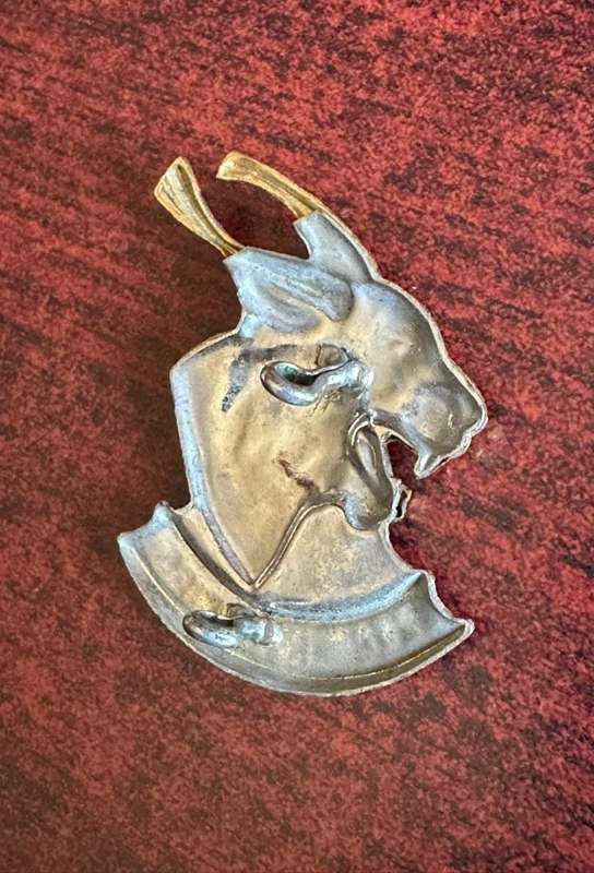 Regiment Pretorius bi-metal cap badge. Approved in 1989. 2 x Lugs.