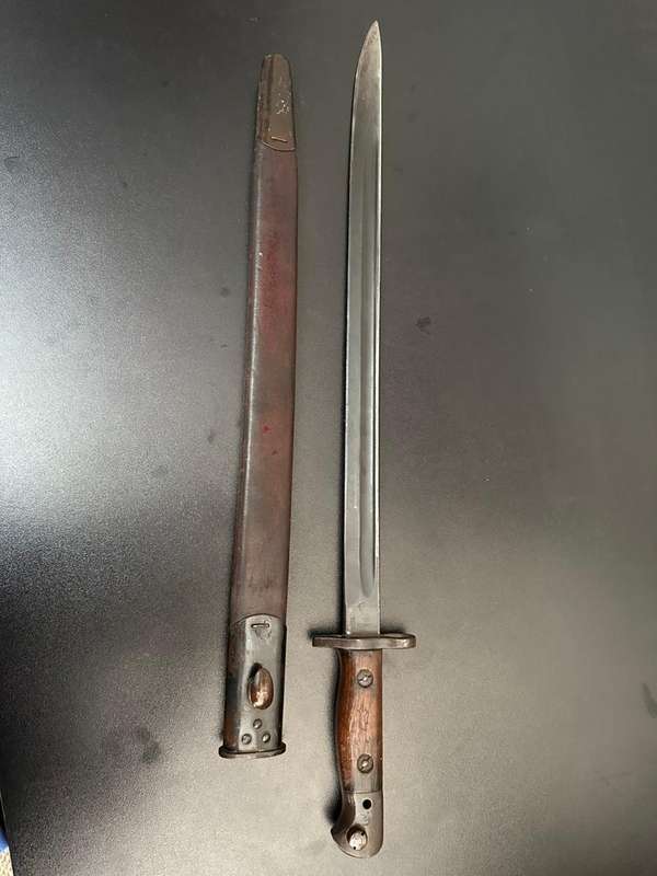 1907 Pattern bayonet,Wilkinson makers mark, with scabbard. Good condition.