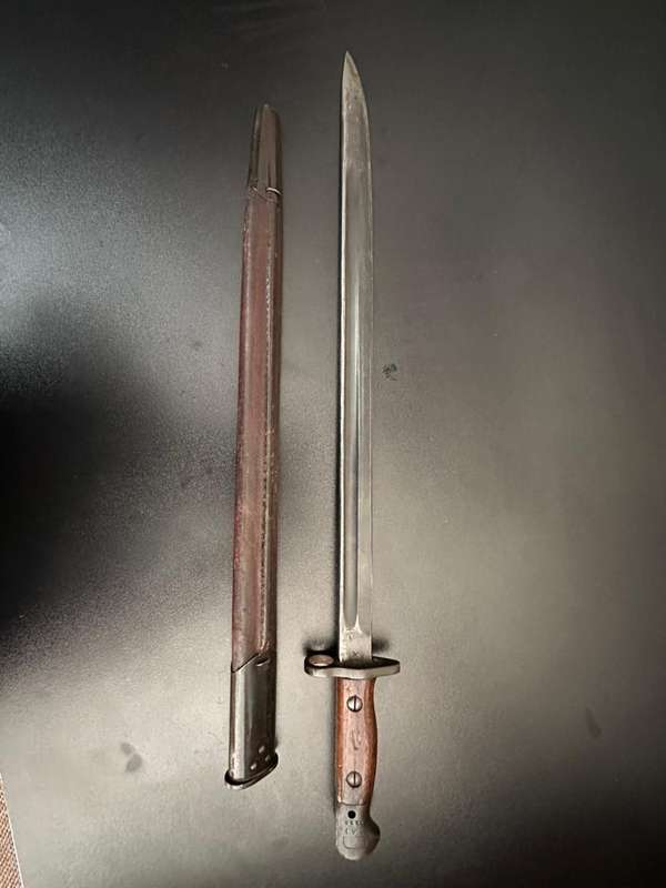 1907 Pattern bayonet,Wilkinson makers mark, with scabbard. Good condition.
