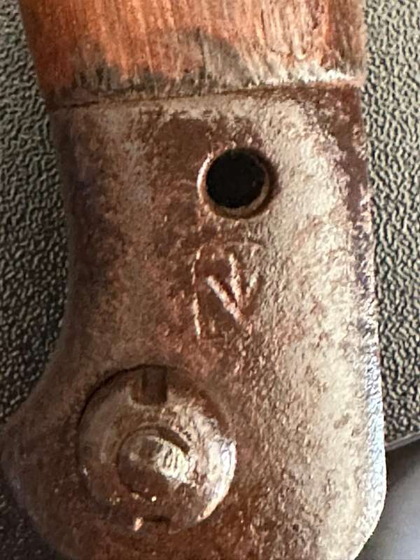 1907 Pattern bayonet with scabbard. Wilkinson makers markings.