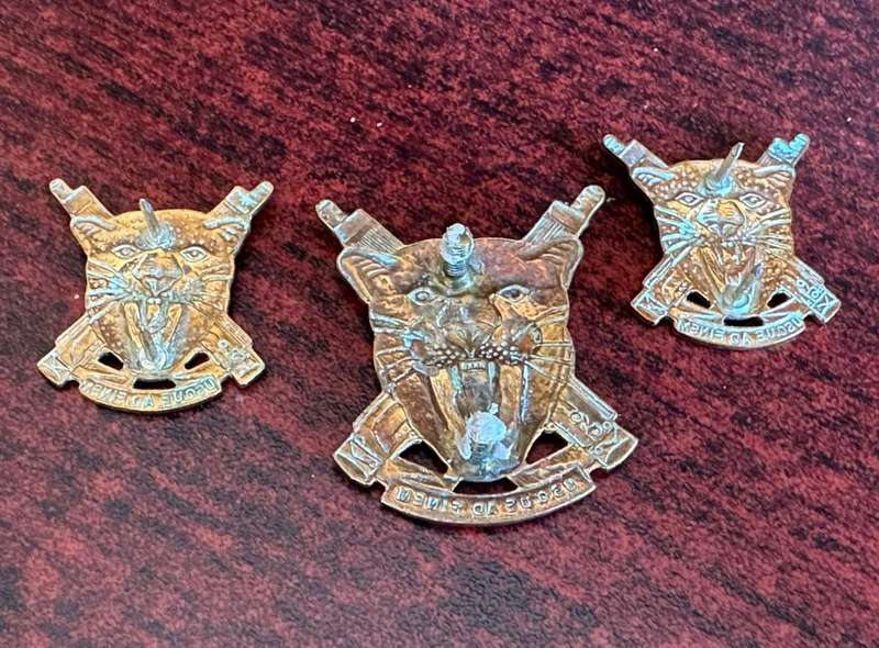 Regiment Erongo cap and collars,first type. Worn 1967-1980's. Lugs + pins complete.