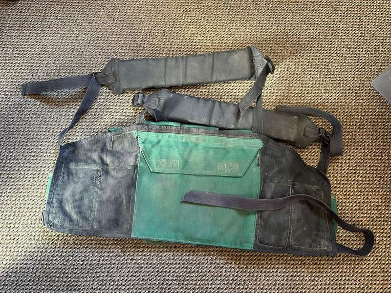 Koevoet Chest webbing in good and complete condition. Battle used still with sweat stains from Bush