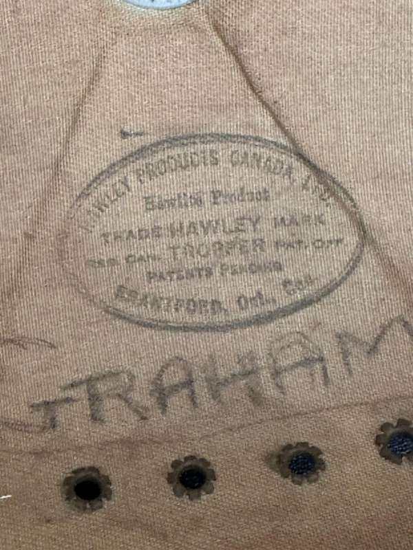 Original WW2 SA Air force pith helmet (no inner). Belonged to Graham Sacks, he was a flight Engineer