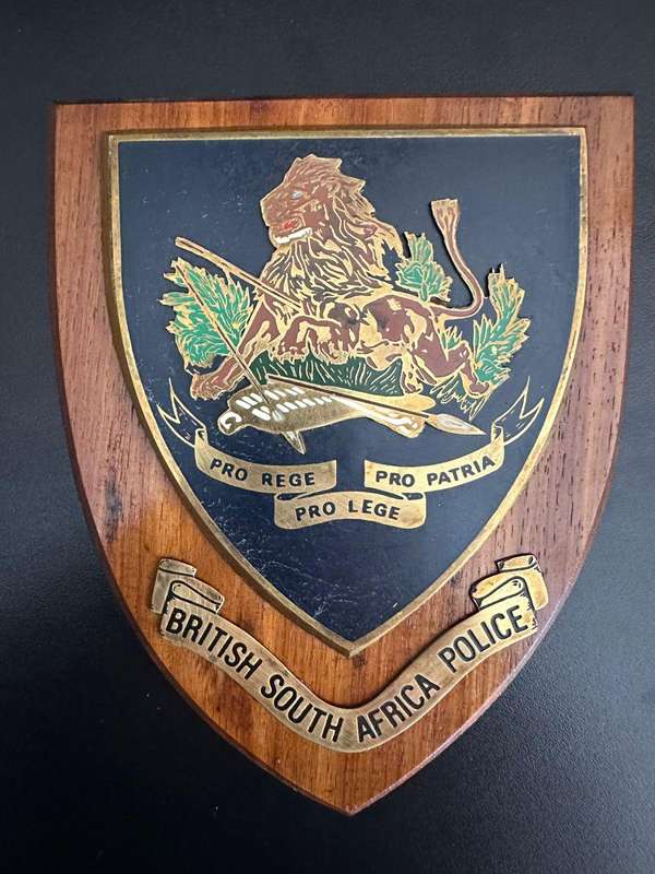 Rhodesian BSAP plaque